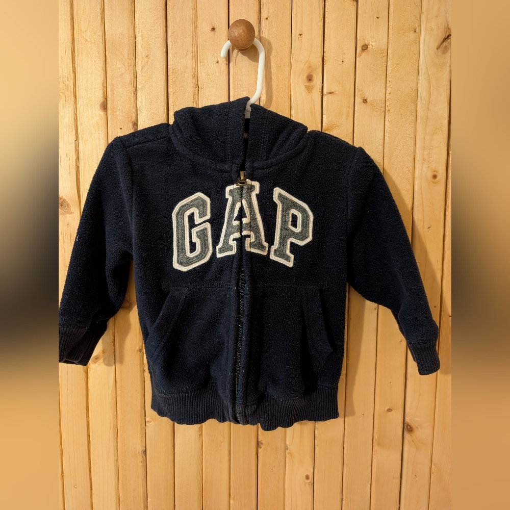 Baby Gap Dark Blue Fleece Zip-Up Hoodie